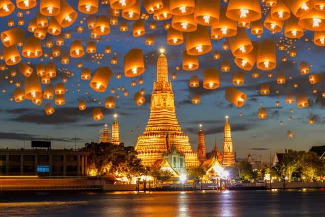 Thailand Holidays Flying Lantern